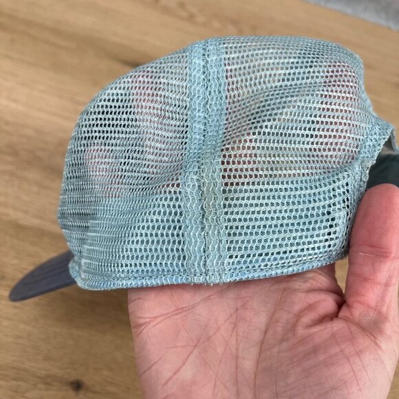 Patagonia Womens Pastel Big Logo Trucker Snapback Hat One Size Blue Adjustable - Picture 4 of 9